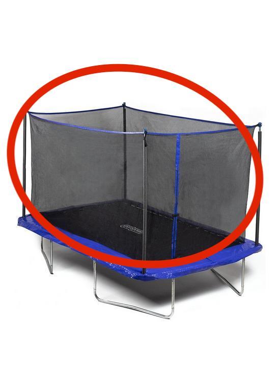 Rectangular Enclosure Net BouncePro 10×8 trampoline